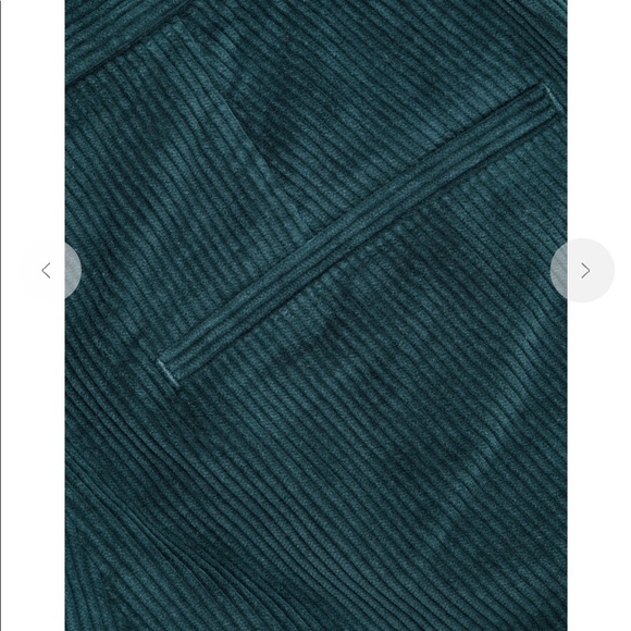 NWT COS Blue-Green Wide-Leg Corduroy Trousers MSRP$115 - Picture 12 of 16